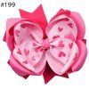 5 Inch Colorful Glitter Big Sequin Layered Ribbon Hair Bows Clip for Baby Girl Accessories 151-200