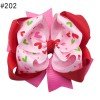 5 Inch Colorful Glitter Big Sequin Layered Ribbon Hair Bows Clip for Baby Girl Accessories