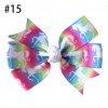 3.25”Rainbow Unicorn Hair Bow Head Clips 1-50 3.25”Rainbow Unicorn Hair Bow Head Clips 1-50
