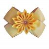 BLESSING Girl 4.5" Golden Angel Hair Bow Elastic kanzashi Flower Hair clips Hairbow72-92