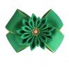 BLESSING Girl 4.5" Golden Angel Hair Bow Elastic kanzashi Flower Hair clips Hairbow72-92