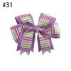Happy Girls 4.5" Rainbow Cheer Hair Accessories Bow Clip colorful printed ribbon bowknot hair clip 17-46
