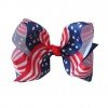 National Flag 8" ABC Hair Bow Clip printed star unicorn grid ribbon hair clip large girls hair accessories National Flag 8" ABC Hair Bow Clip printed star unicorn grid ribbon hair clip large girls hair accessories