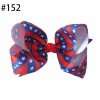 8" Grosgrain Ribbon Rainbow hair bows colorful printed baby girls hair clip