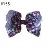 8" Grosgrain Ribbon Rainbow hair bows colorful printed baby girls hair clip