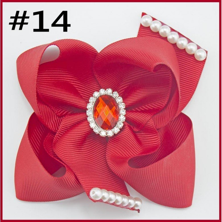 Children’s hair accessories ，leopard print flower bow hair clips