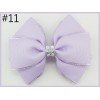 4.5''double layered hair bows silver edge Handmade rhinestone Hair Bows 4.5''double layered hair bows silver edge Handmade rhinestone Hair Bows