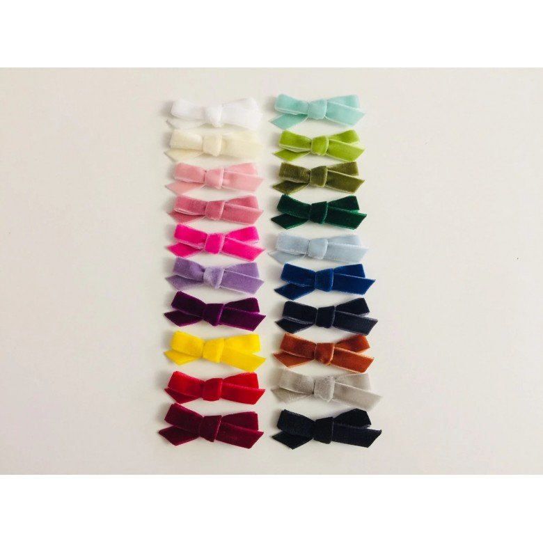 mini 2'' Velvet hair bows , toddler hair bows mini 2'' Velvet hair bows , toddler hair bows