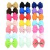 2.6inch colorfull double layered mini  stacked ribbon hair bows for baby girl hair clips accessories