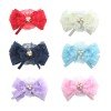 5'' rhinestones girl lace hair bows accessories with clips big Boutique Bow Hairpins Hair Ornaments 5'' rhinestones girl lace hair bows accessories with clips big Boutique Bow Hairpins Hair Ornaments