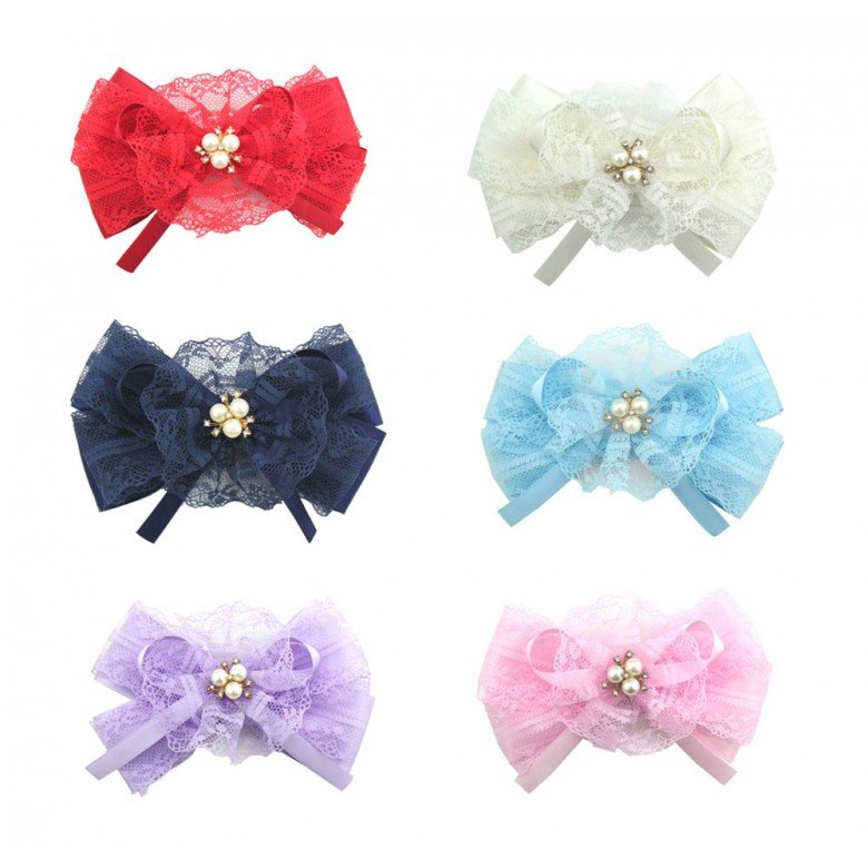 5'' rhinestones girl lace hair bows accessories with clips big Boutique Bow Hairpins Hair Ornaments 5'' rhinestones girl lace hair bows accessories with clips big Boutique Bow Hairpins Hair Ornaments