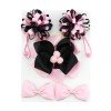 set  hair clip set Cute Hair Accessories Girl round loopy elastic bands  headwear Bow pompom Hairpin hair ring Elastic Headdress