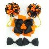 set  hair clip set Cute Hair Accessories Girl round loopy elastic bands  headwear Bow pompom Hairpin hair ring Elastic Headdress