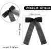 Organza Long Ribbon Hair Bow Clips for Girls, Large Chiffon Bowknot Hairpins Organza Long Ribbon Hair Bow Clips for Girls, Large Chiffon Bowknot Hairpins
