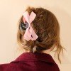 Solid Color Satin Hair Bow Clip Claw Women Gorgeous Hair Claw Girls Hair Bow Accessories