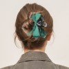 Solid Color Satin Hair Bow Clip Claw Women Gorgeous Hair Claw Girls Hair Bow Accessories