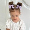 Hot Sale Girls Satin Hair Bow Clip Satin Ribbon Bows with tails for Toddler Ponytail Short Tail Bows Hair Accessories