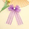 spring Flowing long lace tails  hair bows