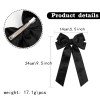 Suede Long Sailor Hair Bows for Girls Matte Suede Bowknot Bow for Fall Winter Women Hair Bow Accessories Suede Long Sailor Hair Bows for Girls Matte Suede Bowknot Bow for Fall Winter Women Hair Bow Accessories