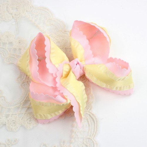 Girls Ruffled Hair Bow for Girls Scallop Edge Ruffled Layered Bow Hair Clips for Toddler Kids Hair Bow Accessories Girls Ruffled Hair Bow for Girls Scallop Edge Ruffled Layered Bow Hair Clips for Toddler Kids Hair Bow Accessories