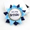 Girls Birthday Badge It Is My Birthday Boutique Flower Badge with Number Kids Birthday Outfit Brooch Accessories