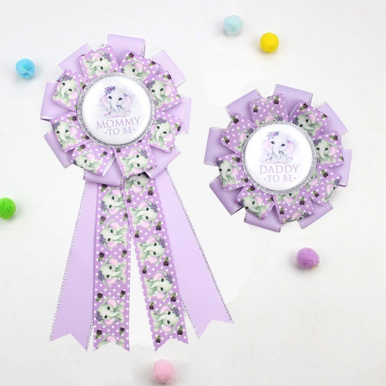 2pcs/set Baby Shower Badge Daddy to Be Badge for Baby Shower Party Mommy to Be Badge Baby Shower Animal Pin 2pcs/set Baby Shower Badge Daddy to Be Badge for Baby Shower Party Mommy to Be Badge Baby Shower Animal Pin