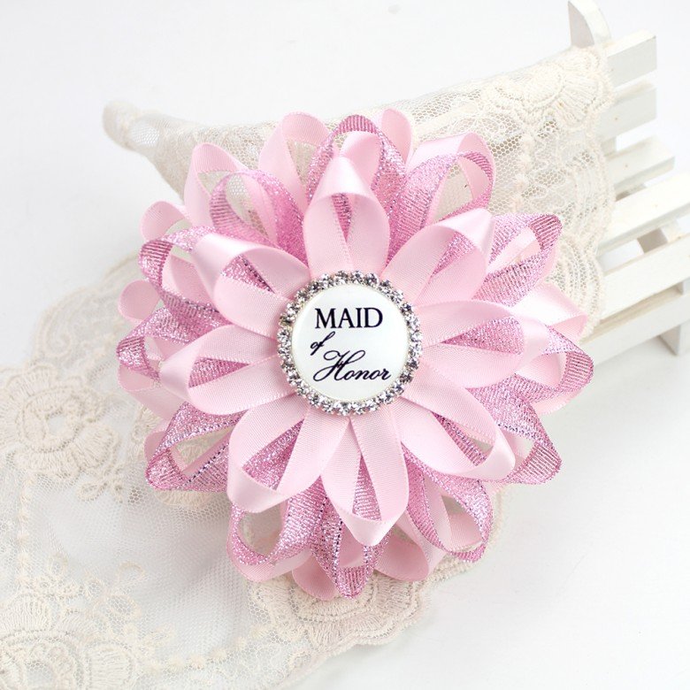 Bridal Shower Pins Wedding Maid of Honer Glitter Badge Accessories Butterfly Badge Wedding Bridal Party Ribbon Badges Bridal Shower Pins Wedding Maid of Honer Glitter Badge Accessories Butterfly Badge Wedding Bridal Party Ribbon Badges