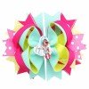 4.5'' inspired doll hair bows popular girl hair bows accessories with clips boutique girl hair clips