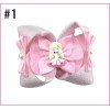 Princess Hair Bows Clip Big Glitter Ribbon Cute Doll Hair Bow Clip for Baby Toddler Kids Hair Accessories