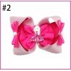 Princess Hair Bows Clip Big Glitter Ribbon Cute Doll Hair Bow Clip for Baby Toddler Kids Hair Accessories