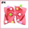 6‘’ pom pom hair bows ribbon girl hair bows 6‘’ pom pom hair bows ribbon girl hair bows