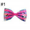 4.5-5'' PVC glitter sequin trolls hair bows cartoon girl hair accessories 4.5-5'' PVC glitter sequin trolls hair bows cartoon girl hair accessories