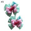 1pair/set 4'' summer pigtail hair bows 1pair/set 4'' summer pigtail hair bows