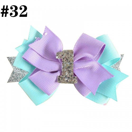  3.5'' birthday boutique  girl hair Bows Accessories With Clip hair Bow Hairpins Hair Ornaments 