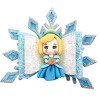 4'' Christmas Bow Ice Queen Winter hair accessories pricess doll clay Hair Bow Frozen Crown clip