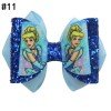 3.5'' Glitter Princess Hair Bows Inspired Leather Clip for Girl Toddle Hair Accessories 3.5'' Glitter Princess Hair Bows Inspired Leather Clip for Girl Toddle Hair Accessories