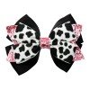 Western Cowgirl Hair Bows Cow Girl Glitter Leather Hair Clip