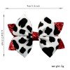 Western Cowgirl Hair Bows Cow Girl Glitter Leather Hair Clip