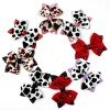 Western Cowgirl Hair Bows Cow Girl Glitter Leather Hair Clip