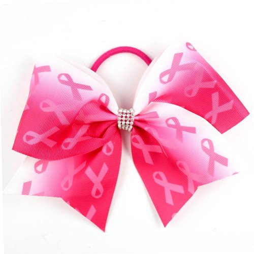Breast Cancer Awareness Cheer Bows , Anticancer pink Ribbon Hair Bows ,Kids Hair Accessories Breast Cancer Awareness Cheer Bows , Anticancer pink Ribbon Hair Bows ,Kids Hair Accessories