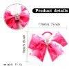 Breast Cancer Awareness Cheer Bows ，  Anticancer pink Ribbon Hair Bows ，Kids Hair Accessories