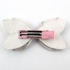 Girls Happy Birthday Purple Glitter rose Flower Hair Clip Girls Happy Birthday Purple Glitter rose Flower Hair Clip