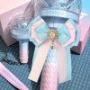 KPOP Light Stick Ribbon Bow Lightstick Bow with Rhinestone Light Stick Accessories Kpop Concert Accessories