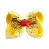 Girls Princess Hair Bow Clips with Rose Decoration Snowflake and Floral Hair Bow Accessories for Kids