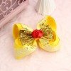 Girls Princess Hair Bow Clips with Rose Decoration Snowflake and Floral Hair Bow Accessories for Kids Girls Princess Hair Bow Clips with Rose Decoration Snowflake and Floral Hair Bow Accessories for Kids