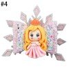 4'' Christmas Bow Ice Queen Winter Hair Accessories Princess Doll Clay Hair Bow Frozen Crown Clip