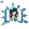 4'' Christmas Bow Ice Queen Winter Hair Accessories Princess Doll Clay Hair Bow Frozen Crown Clip