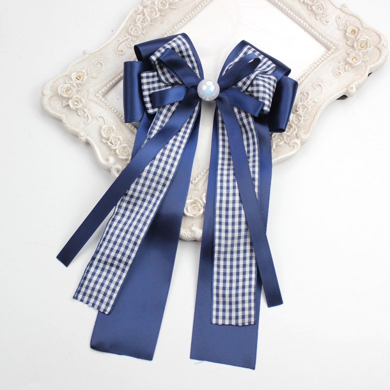 Back to School Gingham Horse Show Hair Bow Clips Back to School Gingham Horse Show Hair Bow Clips