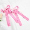 Lolita Cherry Blossom Hair Bow Clips Japanese Lolita Kawaii Lace Long Tail Hair Bow with Cherry Blossom for Cosplay Lolita Cherry Blossom Hair Bow Clips Japanese Lolita Kawaii Lace Long Tail Hair Bow with Cherry Blossom for Cosplay