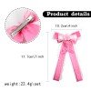 Lolita Cherry Blossom Hair Bow Clips Japanese Lolita Kawaii Lace Long Tail Hair Bow with Cherry Blossom for Cosplay Lolita Cherry Blossom Hair Bow Clips Japanese Lolita Kawaii Lace Long Tail Hair Bow with Cherry Blossom for Cosplay